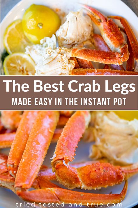 Instant Pot Snow Crab Legs Recipes, Instant Pot Crab Legs Recipes, Crab Instant Pot, Crab Legs In Instant Pot, Crab Legs How To Cook, King Crab Legs Recipe, Steamed Crab Legs, Pescatarian Lifestyle, Crab Legs Recipe