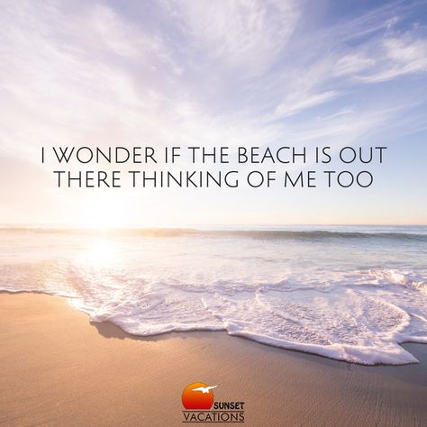 It is! And it really miss you! There's no need to be apart from something you love, so check out our blog and start planning your Sunset Beach getaway and reunite with your BFF... the beach! Miss The Beach Quotes, I Need The Beach Quotes, Missing The Beach Captions, Quotes About The Beach, Beach Memes, Beach Relaxing, Dawn Marie, Enjoy With Friends, Surfing Quotes