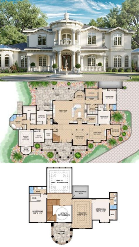 5 Bedroom House Floor Plan Victorian, Old Money Floor Plans, Bloxburg Old Money House Layout, Old Money House Layout, Spanish Villa Floor Plans, Mansion Floor Plan Luxury Houses, Mansion Layout, Mansion Plans, Castle Floor Plan