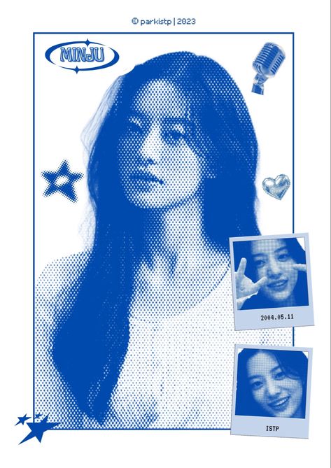 kpop inspired poster with y2k style, starring park minju from r u next and i’ll-it edited by parkistp Edit Photos Ideas Aesthetic, Y2k Edit, R U Next, Y2k Photos, Star Template, New Jeans Style, Solo Pics, Kpop Posters, Aesthetic Hair