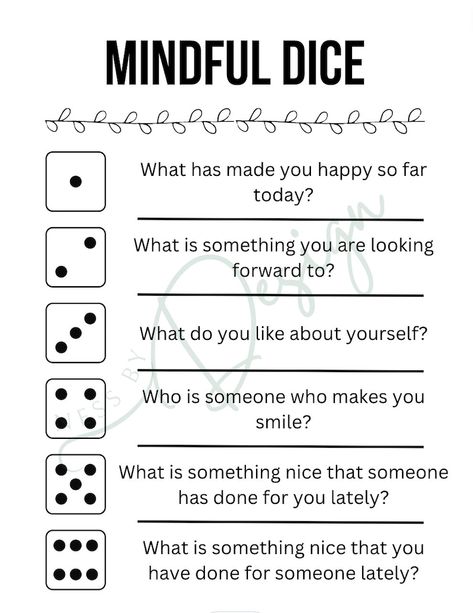 Mindfulness Game for Students Printable and Customizable - Etsy Canada Staff Mindfulness Activities, Fun Mindfulness Activities For Adults, Group Counseling Activities Icebreakers Adults, Gratitude Ice Breaker, Dice Therapy Game, Wise Mind Activities, Mental Health Games Group Activities Fun, Activities For Adults Group, Tdt Interventions