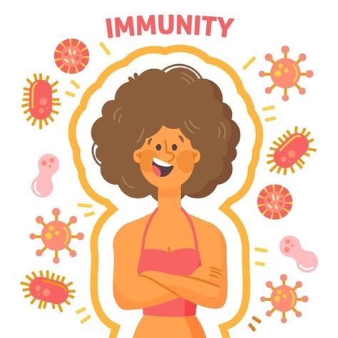 Good Immune System, Immune System Poster, Healthy People Aesthetic, Health Illustration Art, Immune System Illustration, Immunity Poster, System Aesthetic, Healthy Illustration, Foot Reflexology Massage