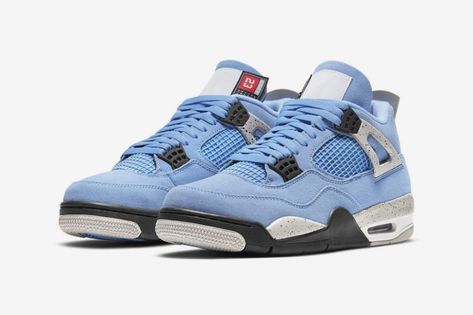 Why Are Jordan 4 UNC’s So Expensive? Air Jordan 4 University Blue, Jordan 4 University Blue, Air Jordan Retro 4, Jordan 4’s, Basketball Shoes For Men, Nike Air Jordan 4, Jordan Retro 4, Dr Shoes, Blue Jordans