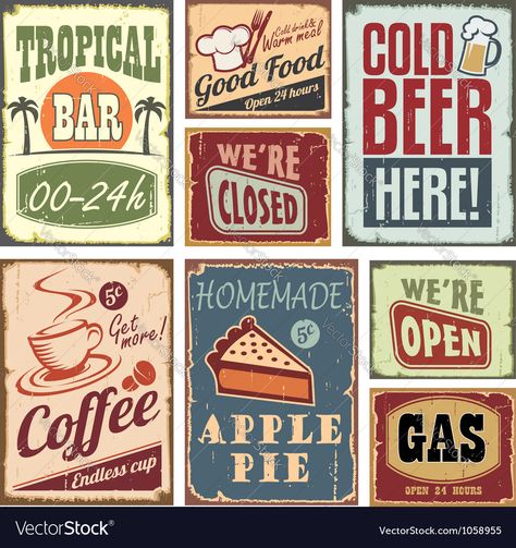 Vintage Beach Signs, Cafe Sign, Stall Shower Curtain, Beer Poster, Bathroom Decor Sets, Fabric Placemats, Retro Sign, Vintage Tin Signs, Peel And Stick Vinyl