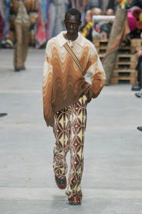 Fall 2023 Menswear, Afro Punk Fashion, Pop Art Fashion, Winter Knitwear, Knitwear Fashion, Runway Trends, Print Trends, Mens Fall, Fall 2023