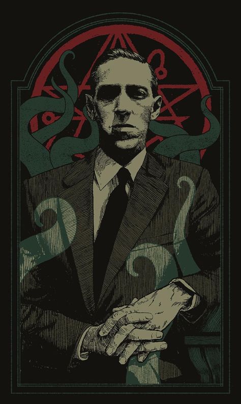 H.P. Lovecraft Lovecraft Monsters, Lovecraft Art, Cthulhu Art, Lovecraft Cthulhu, The Legend Of Sleepy Hollow, Lovecraftian Horror, Hp Lovecraft, Eldritch Horror, Cthulhu Mythos