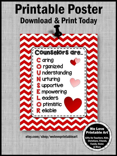 Counselor Appreciation Week Ideas Poster, Counselors Week Appreciation Cute Ideas, School Counselor Appreciation Week, School Counselor Appreciation Gifts, Office Decor Counseling, Counselor Appreciation Week, School Counselor Appreciation, Counselor Appreciation Gifts, Counselors Week