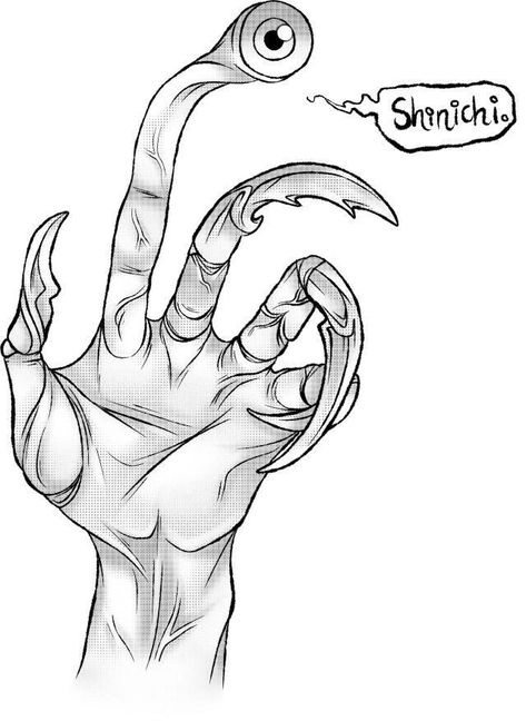 Parasyte Anime Tattoo, Parasite Wallpaper, Parasite Tattoo, Parasyte Wallpaper, Parasyte Shinichi, Parasyte Manga, Migi Parasyte, Anime Parasyte, Goku Coloring Pages