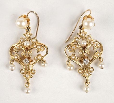 Regency Era Earrings, French Jewelry Vintage, Regency Earrings, Victorian Jewelry Earrings, Victorian Earrings, Vintage Earrings Victorian, Victorian Gold Earrings, October Jewelry, Antique Jewelry Victorian