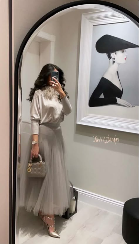 Modest Heels Classy, Ramadan Look, Quite Luxury Fashion, Ramadan Outfits, Ramadan Dress, Quite Luxury, The Timing Of Your Life, Trust The Timing, Gonna In Tulle