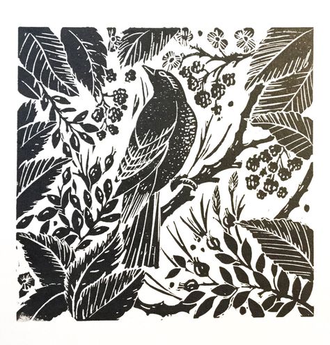 Bird Linocut, Linoleum Print, Lino Cut, Linocut Art, Relief Print, Lino Print, Woodblock Print, Linoleum, Linocut Prints