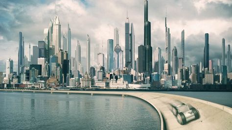 Futuristic Cities, Klopp Liverpool, Future Buildings, Sci Fi City, Cyberpunk City, Futuristic Art, Futuristic City, Future City, City Wallpaper