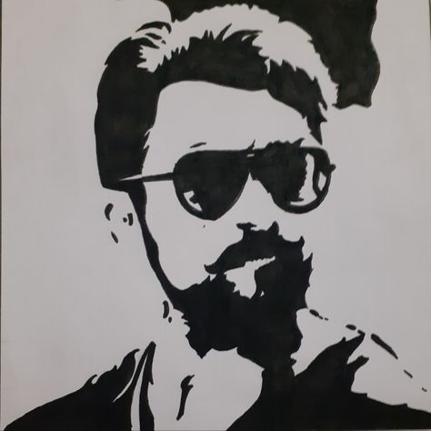 SURYA DRAWING BY THARUN Surya Painting, Surya Drawing, Artis India, Actors Illustration, Cast Art, Car Sticker Design, Iron Man Wallpaper, Iron Man Avengers, Drawing Stencils