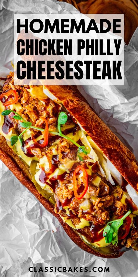 How To Make Chicken Philly Cheesesteak, Chicken Bacon Ranch Philly Cheesesteak, Chicken Philly Cheesesteak Sauce, Chicken Philly Wrap, Chicken Hoagie Philly Cheese, Chicken Hoagie Recipes, Ground Chicken Cheesesteak, Shaved Chicken Cheesesteak, Sliced Chicken Deli Meat Recipes