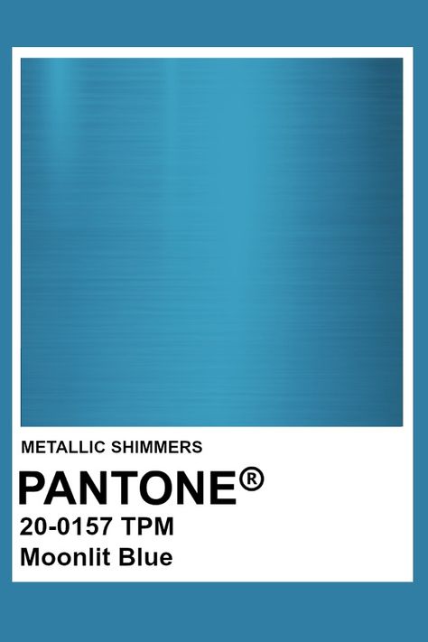 Moonlit Blue #Metallic #Pantone #Color Pantone Turquoise, Metallic Pantone, Blue Pantone, Aqua Design, Winter Bright, Pantone Colours, Wardrobe Bed, Pantone Colour Palettes, Painters Palette