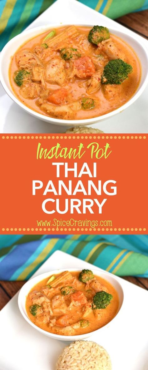 Panang Chicken, Thai Panang Curry, Instant Pot Thai, Seafood Curry, Prepped Meals, Curry Tofu, Curry Coconut, Ip Recipes, Panang Curry