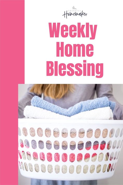 The simple routine of a Weekly Home Blessing has helped me to love Monday mornings. It's a habit I modified from Flylady that has been part of my homemaking routine for almost 20 years. Come walk through how it might bless your home and family too. #flylady #weeklyhomeblessing #routines Weekly Home Blessing, Blessing Your Home, House Wife Daily Routine, Housewife Schedule Daily Routines, Fly Lady Cleaning Schedule For Working Moms, Fly Lady Weekly Home Blessing, Cleaning Routine For Working Moms, Homemaking Binder, I Love Mondays