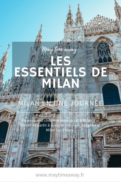 J'ai passé une journée et deux soirées à Milan lors d'un weekend chez une amie expat. Voici tous mes bons conseils et incontournables pour la visite de la ville. Andiamo ! Voyage Europe, Barcelona Cathedral, Milan, Road Trip, Barcelona, Italy, Road, Building, Travel