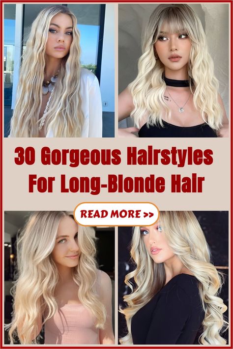 Long blonde hair is a great symbol of femininity, grace, and elegance. It’s a delicate hairstyle that creates a sense of softness… How To Style Long Blonde Hair, Blonde Formal Hairstyles, Gorgeous Hairstyles, Blonde Hairstyles, Long Blonde, Long Blonde Hair, Formal Hairstyles, Elegant Hairstyles, Gorgeous Hair