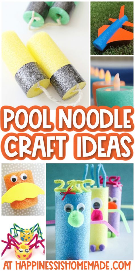 Pool Party Crafts, Pool Noodle Games, Noodle Ideas, Noodle Crafts, Noodle Hacks, Noodles Ideas, Noodle Art, Pool Noodle Crafts, Foam Noodles