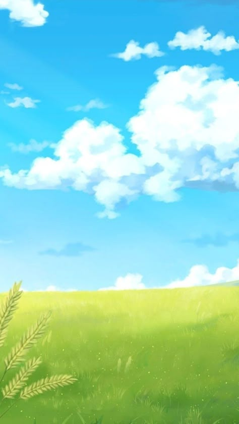 Morning Fantasy Art, Sky And Land Background, Anime Cloud Wallpaper, Ghibli Sky, Sky Bg, Cloud Wallpapers, Peaceful Backgrounds, Sky Backgrounds, Sky Digital