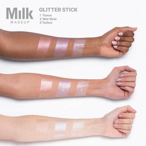 Glitter Stick - MILK MAKEUP | Sephora Milk Makeup Highlighter, Milk Makeup Sephora, Glitter Stick, Highlighter Stick, Makeup Sephora, Makeup Highlighter, Makeup Glitter, Cream Highlighter, Rainbow Glitter