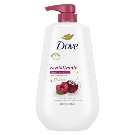 Dove Cherry And Chia Milk, Dove Cherry Body Wash, Cherry Body Wash, Dove Cherry, Dove Body Care, Chia Milk, Cherry Products, Liquid Body Wash, Sarah Lee