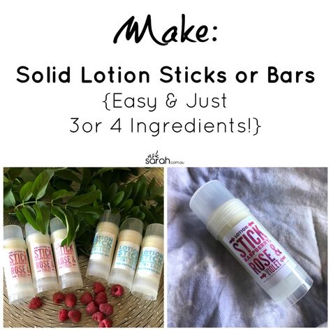 Lotion Sticks Diy, Body Butter Stick, Diy Lotion Stick, Beeswax Crafts, Homemade Body Products, Headache Balm, Herbs Recipes, Butter Stick, Lotion Bars Diy