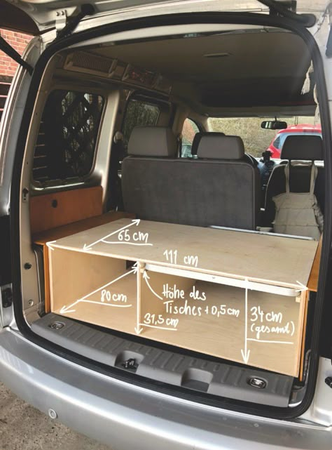 Caddy Diy, Ford Transit Connect Camper, Berlingo Camper, Vw Caddy Maxi, Kangoo Camper, Minivan Camper Conversion, Caddy Van, Suv Camper, Caddy Maxi