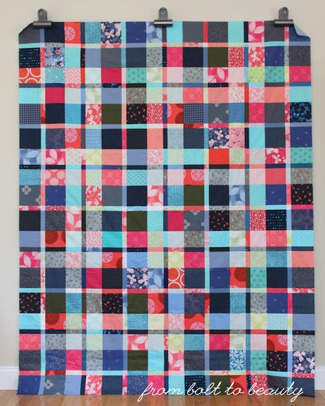 Plaidish Quilt, Quilt Craft Ideas, Bookshelf Quilt, Beginners Quilting, Plaid Quilts, Charity Ideas, Quilt Scraps, Quick Quilt, Table Quilts