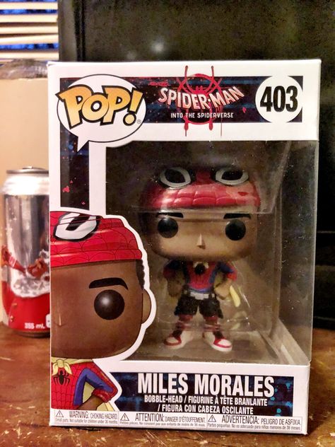 Miles Morales (Into the SpiderVerse)  Spider-Man/Marvel Funko pop Collectable Miles Morales Funko Pop, Miles Morales Into The Spiderverse, Spiderman Things, Ikea Kids Bed, Marvel Funko Pop, Spider Man Stuff, Spider People, Spider Man Miles, Into The Spiderverse