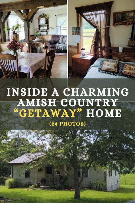 This Amish home is in the Crab Orchard, Kentucky community. One with more progressive notes but very cozy inside. Let’s have a look. Amish Homes Interior, Fall Hygge, Amish Home, Amish House, Living Room Rustic, Amish Culture, Backyard Views, Amish Recipes, The Crab