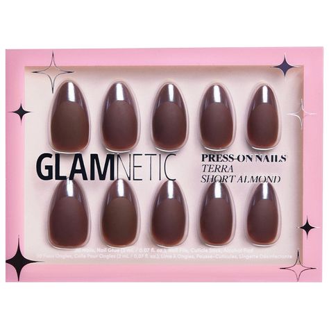 A set of easy-to-apply, reusable, and customizable press-on nails perfect for creating a salon-quality, at-home manicure within minutes.Ingredient Callouts: Free of parabens, formaldehydes, formaldehyde-releasing agents, phthalates, mineral oil, retinyl palmitate, oxybenzone, coal tar, hydroquinone, sulfates SLS & SLES, triclocarban, triclosan, and contains less than one percent synthetic fragrance. It is also vegan, gluten-free, cruelty-free, and comes in recyclable packaging. Glossy French Tip, 30 Nails, Natural Vibes, French Tip Design, Nails Dark, Short Almond Nails, Matte Nail, Sweet Grace, Moisturizing Toner