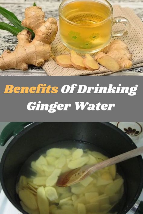 Benefits Of Drinking Ginger Water Boiled Ginger Water, Benefits Of Ginger Water, Benefits Of Fresh Ginger, Ginger Water Recipe, Benefits Of Drinking Ginger, Ginger Water Benefits, Lemon Ginger Water, Therapy Benefits, Water Therapy