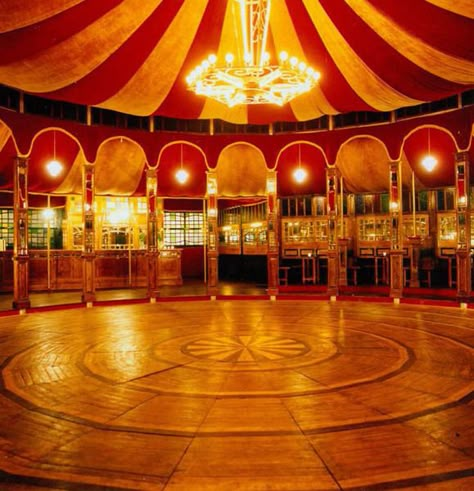 Circus wedding dancefloor #circustheme #circusdancefloor Circus Aesthetic, Circus Wedding, Dark Circus, Carnival Wedding, Night Circus, Circus Tent, Fringe Festival, Circus Theme, Circus Party