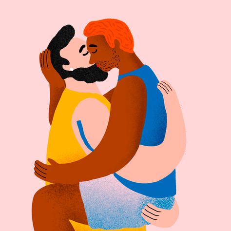 Check out more illustration in Gay Stuff Studio, an LGBTQ Etsy shop with lgbt art, gay enamel pins, lgbt clothing and more Pride Couples, Everyday Illustration, Gay Illustration, Black Lives Matter Art, Pride Stickers, Lgbt Art, Queer Art, Bear Art, Lgbt Pride