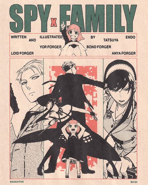 Spy X Family Poster, Poster Challenge, October Challenge, Japanese Poster Design, Dorm Posters, Spy Family, Family Poster, Japanese Poster, Spy X Family