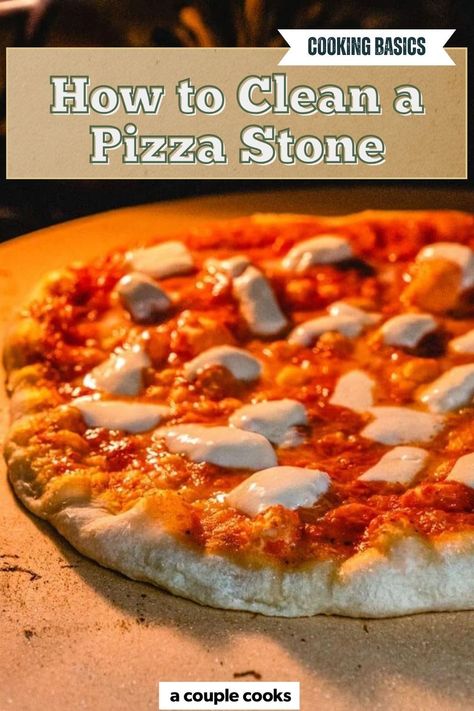 Pizza stones are infamously fragile. What’s the best way to clean one? Here’s how to clean a pizza stone without cracking it. How To Clean A Pizza Stone, Clean Pizza Stone, Pizza Stones, Dessert Recipes Cookies, A Couple Cooks, Best Homemade Pizza, Vegan Recipes Plant Based, Healthy Cook Books, Cooking Pizza