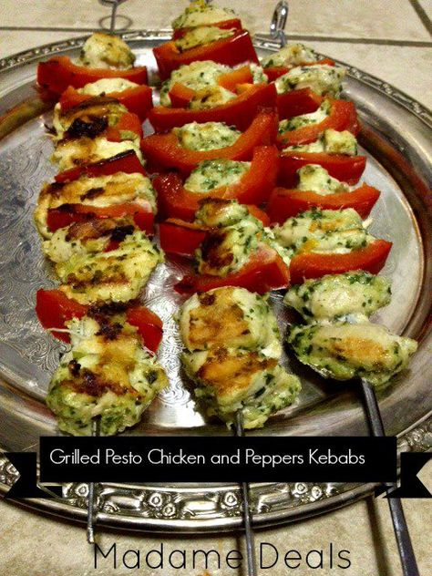 Advocare Recipes, Chicken Kebabs, Cleanse Recipes, No Calorie Foods, Pesto Chicken, Kebabs, Low Calorie Recipes, Grilling Recipes, Low Calorie