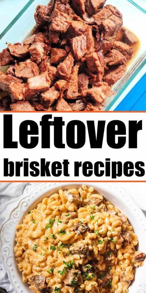 Recipes with brisket leftovers are great. Don't waste beef, instead make a second meal out of it to serve the next night that tastes great. Leftover Brisket Soup Recipes, Smoked Brisket Leftovers Recipe, Leftover Pulled Beef Recipes, Beef Brisket Leftover Ideas, Recipes Using Brisket, Smoked Brisket Leftovers, What To Make With Leftover Brisket, Leftover Meat Recipes, Recipes With Brisket Leftovers