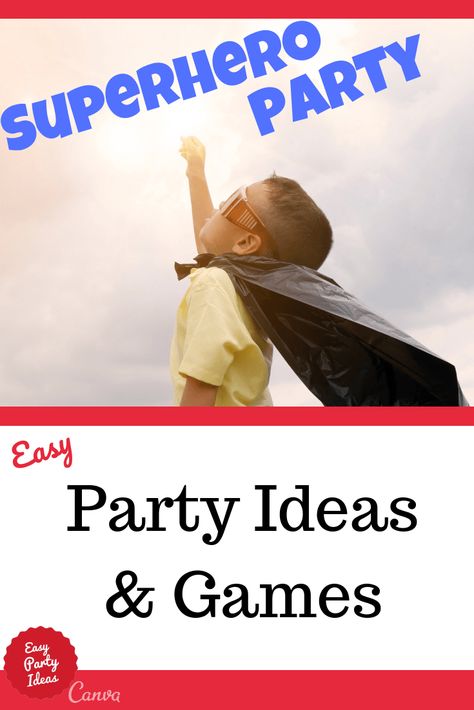 Superhero Games For Kids, Superhero Party Activities, Superhero Birthday Party Games, Superhero Snacks, Superhero Party Ideas, Super Hero Training, Superhero Camp, Paty Ideas, Superhero Party Games