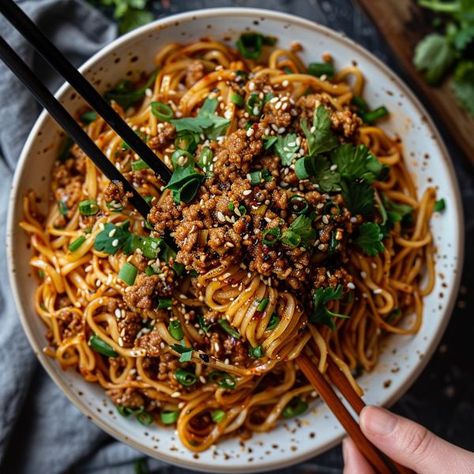 cookefast Dan Dan Noodles Recipe, Dan Dan Noodles, Main Entrees, Better Than Takeout, Buttered Noodles, Chicken Breast Seasoning, Lemon Pepper Chicken, Noodles Recipe, Low Sodium Soy Sauce