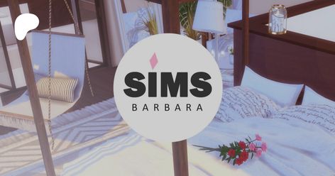 SIMS 4 | ROMANTIC BEACH HOUSE | VACATION HOME | DL + CC | Bárbara Sims Romantic Beach House, Beach Modern House, Beach House Vacation, Romantic Beach, Beach Modern, Island Living, Outdoor Retreat, Tiny Living, Happy Valentine's Day