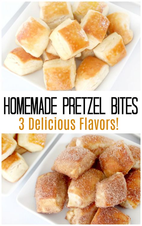 Wetzel Pretzel Recipe, Homemade Pretzel Bites, Pretzel Bites Recipe, Homemade Pretzel, Soft Pretzel Bites, Pretzel Bites Recipes, Baked Pretzels, Pretzel Dough, Homemade Pretzels