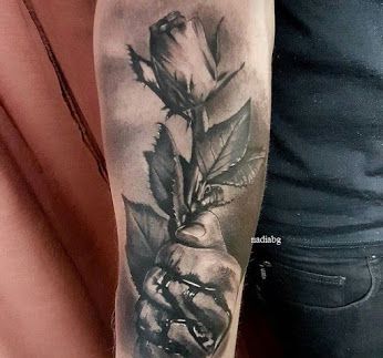 Tattoo Gallery - Community - Google+ Rose Thorn Tattoo, Rose Bud Tattoo, Rose And Thorns, Mirror Tattoo, Mirror Tattoos, Thorn Tattoo, Pink Rose Tattoos, Photography Tattoo, Rose Flower Tattoos