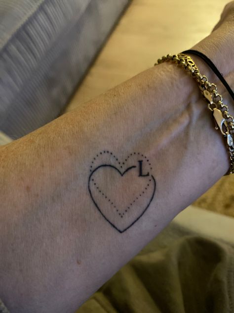 Tattoo L , heart ♡ L Heart Tattoo, L Heart, Minimal Tattoo, Heart Tattoo, My Son, Tattoo Ideas, Tattoos, Art