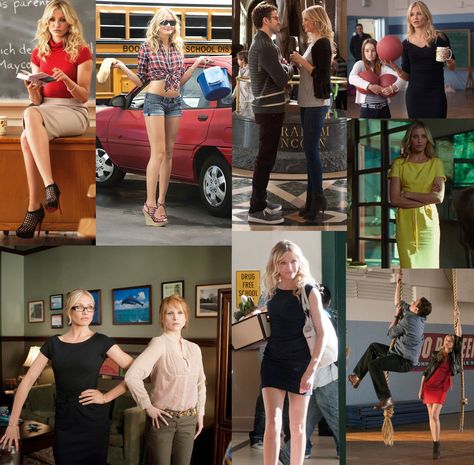 bad teacher Bad Teacher Outfits, Cameron Diaz Bad Teacher Outfits, Bad Teacher Costume, Bad Hair Day Movie, Cameron Diaz Bad Teacher, Bad Teacher Movie, Bad Moms Movie Poster, Bad Influence Episode, Alice Outfit