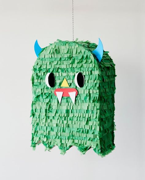 Paper Mache Pinata, Monster Pinata, Make A Monster, Monster Shapes, Diy Monsters, Mexican Birthday, Lunch Lady, Stick It, Diy Birthday Party