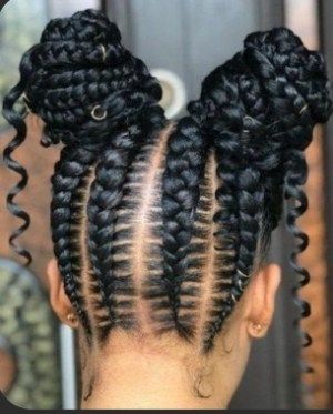 Eye catching Ghana braids hairstyles you should see. - Stylish Naija Ghana Braids Hairstyles, Make Eyes Pop, African Ladies, Stylish Naija, Classy Hairstyles, Ghana Braids, Goddess Braids Hairstyles, Space Buns, Braided Cornrow Hairstyles