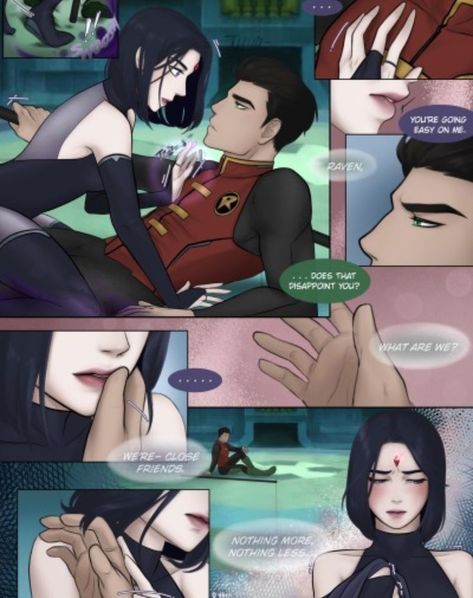 Raven X Red X, Robrae Comic, Raven X Robin Fanart, Robin And Raven Fanart, Robrae Fanart, Raven And Damian Fanart, Damien And Raven, Raven X Damian, Raven Comics